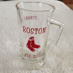 Boston Red Sox Fenway Park American League vintage beer mug stein glass